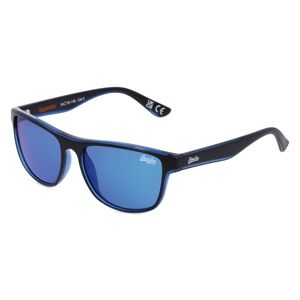 BoDe Design SUPERDRY ROCKSTEP Unisex-Sonnenbrille Vollrand Eckig Kunststoff-Gestell, schwarz