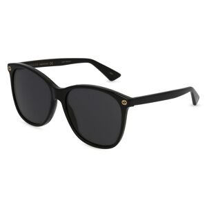 Kering Eyewear Gucci GG0024S Damen-Sonnenbrille Vollrand Butterfly Kunststoff-Gestell, schwarz