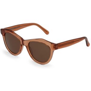 Fielmann ROW Fielmann MF 041 SUN FA Damen-Sonnenbrille Vollrand Eckig Acetat-Gestell, braun