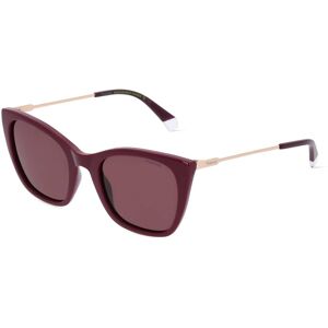 Safilo POLAROID PLD 4144/S/X Damen-Sonnenbrille Vollrand Butterfly Kunststoff-Gestell, rot