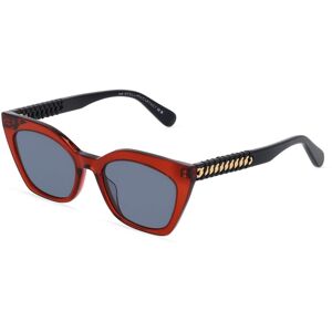 Thélios Deutschland STELLA MCCARTNEY SC40036I Damen-Sonnenbrille Vollrand Butterfly Bio-Acetat-Gestell, braun