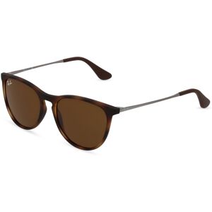 Luxottica Ray-Ban Junior RJ 9060S ERIKA Jugend-Sonnenbrille Vollrand Panto Kunststoff-Gestell, braun