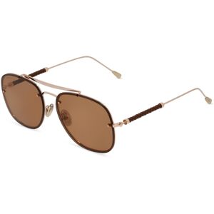 Marcolin Deutschland Tod's TO0322 Herren-Sonnenbrille Vollrand Pilot Metall-Gestell, gold