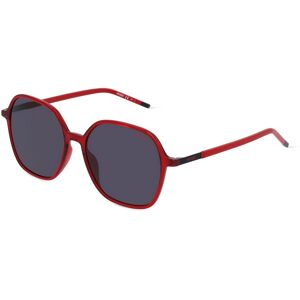 Safilo HUGO HG 1236/S Damen-Sonnenbrille Vollrand Achteckig Kunststoff-Gestell, schwarz