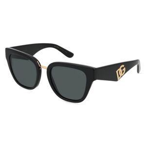 Luxottica Dolce & Gabbana 0DG4437 Damen-Sonnenbrille Vollrand Butterfly Acetat-Gestell, schwarz