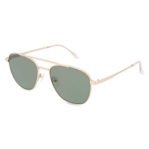 Fielmann BD 556 SUN CL Unisex-Sonnenbrille Vollrand Pilot Edelstahl-Gestell, gold