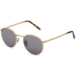 Luxottica Ray-Ban RB 3637 NEW ROUND Unisex-Sonnenbrille Vollrand Panto Metall-Gestell, gold