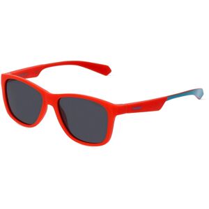 Safilo POLAROID PLD 8052/S Jugend-Sonnenbrille Vollrand Eckig Kunststoff-Gestell, rot