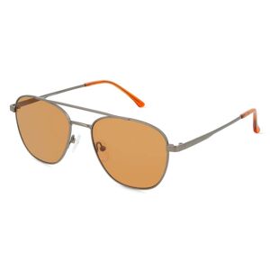 Fielmann BD 556 SUN CL Unisex-Sonnenbrille Vollrand Pilot Edelstahl-Gestell, grau