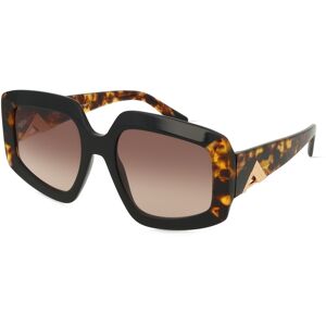 Safilo MISSONI 0152/S Damen-Sonnenbrille Vollrand Achteckig Acetat-Gestell, schwarz