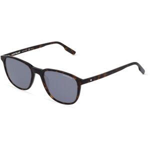 Kering Eyewear Montblanc MB0149S Herren-Sonnenbrille Vollrand Oval Kunststoff-Gestell, braun