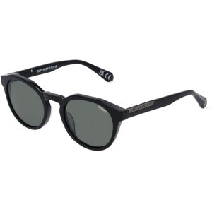 BoDe Design SUPERDRY 5012 Unisex-Sonnenbrille Vollrand Panto Kunststoff-Gestell, schwarz