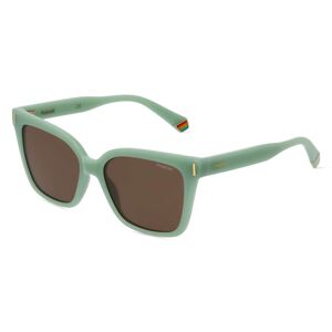 Safilo POLAROID PLD 6192/S Damen-Sonnenbrille Vollrand Butterfly Kunststoff-Gestell, grün