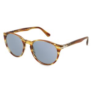 Luxottica Persol 0PO3152S Herren-Sonnenbrille Vollrand Panto Acetat-Gestell, braun