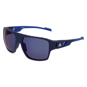 Marcolin Deutschland Adidas SP0046 Herren-Sonnenbrille Vollrand Eckig Kunststoff-Gestell, blau