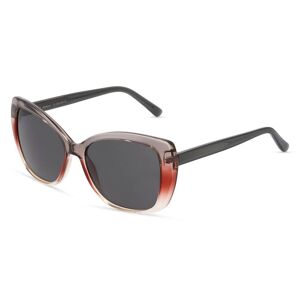 Fielmann ROW Fielmann OU 026 SUN FA Damen-Sonnenbrille Vollrand Butterfly Acetat-Gestell, grau