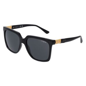 Luxottica VOGUE VO5476SB Damen-Sonnenbrille Vollrand Eckig Kunststoff-Gestell, schwarz