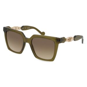 Marchon Germany Liu Jo LJ779S Unisex-Sonnenbrille Vollrand Eckig Kunststoff-Gestell, grün