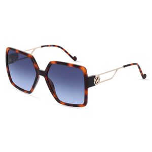 Marchon Germany Liu Jo LJ763SR Damen-Sonnenbrille Vollrand Eckig Kunststoff-Gestell, braun