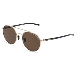 Rodenstock Porsche Design 8932 Herren-Sonnenbrille Vollrand Rund Metall-Gestell, gold