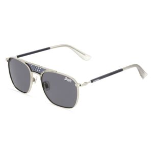 BoDe Design Superdry TROPHY Herren-Sonnenbrille Vollrand Eckig Metall-Gestell, silber