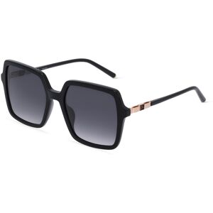 De Rigo ESCADA ESCSESD46 Damen-Sonnenbrille Vollrand Eckig Kunststoff-Gestell, schwarz