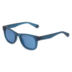 Safilo Polaroid PLD 8009/N/NEW Kinder-Sonnenbrille Vollrand Eckig Acetat-Gestell, blau