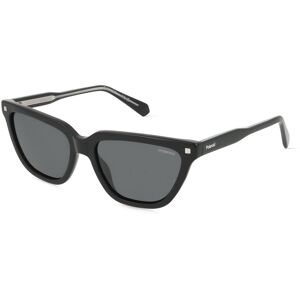 Safilo POLAROID PLD 4157/S/X Damen-Sonnenbrille Vollrand Butterfly Acetat-Gestell, schwarz