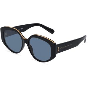 Thélios Deutschland STELLA MCCARTNEY SC40029I Damen-Sonnenbrille Vollrand Butterfly Bio-Acetat-Gestell, schwarz