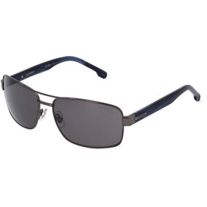 Safilo CARRERA 8063/S Herren-Sonnenbrille Vollrand Eckig Metall-Gestell, silber