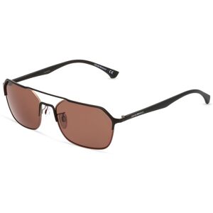 Luxottica Emporio Armani EA2119 Herren-Sonnenbrille Vollrand Eckig Metall-Gestell, braun