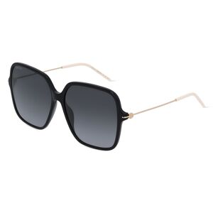 Kering Eyewear GUCCI GG1267S Damen-Sonnenbrille Vollrand Eckig Kunststoff-Gestell, schwarz