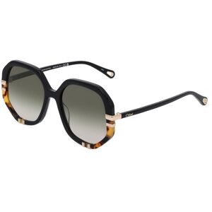 Kering Eyewear Chloé CH0105S Unisex-Sonnenbrille Vollrand Achteckig Bio-Acetat-Gestell, gold