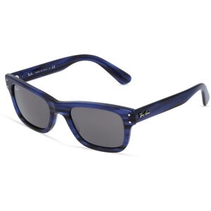 Luxottica Ray-Ban RB 2283 MR BURBANK Herren-Sonnenbrille Vollrand Eckig Acetat-Gestell, blau