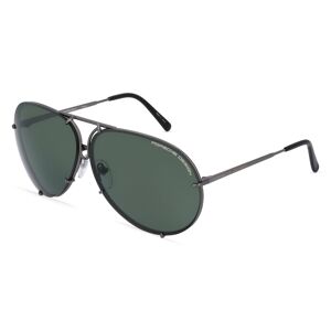 Rodenstock Porsche Design 8478 Herren-Sonnenbrille Vollrand Pilot Metall-Gestell, grau