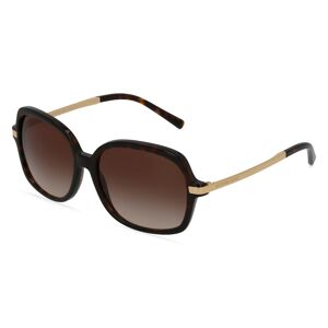 Luxottica Michael Kors MK2024 ADRIANNA II Damen-Sonnenbrille Vollrand Eckig Acetat-Gestell, braun