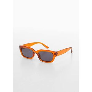 Mango Rechteckige Sonnenbrille - Orange - U - weiblich