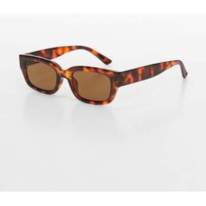 Mango Rechteckige Sonnenbrille - Schokolade - U - weiblich