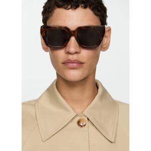Mango Sonnenbrille mit viereckiger Brillenfassung - Schokolade - U - weiblich