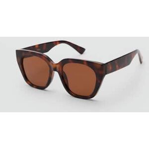 Mango Sonnenbrille mit viereckiger Brillenfassung - Schokolade - U - weiblich