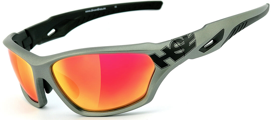 HSE SportEyes 2093 Sonnenbrille Einheitsgröße Grau Rot