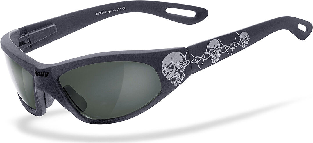 Helly Bikereyes Black Angel Tribal Polarisierte Sonnenbrille Einheitsgröße Schwarz