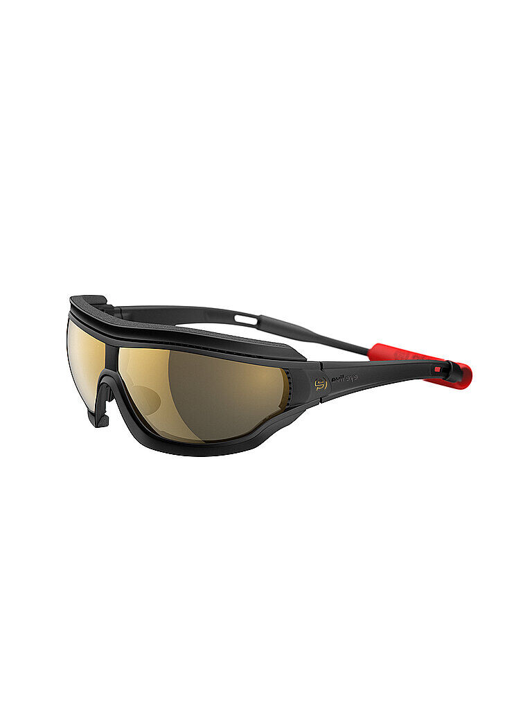 EVIL EYE Sportbrille Fusor Pro Black Matt Gletscher 4 schwarz   Größe: L   E005-9200 Auf Lager Unisex L