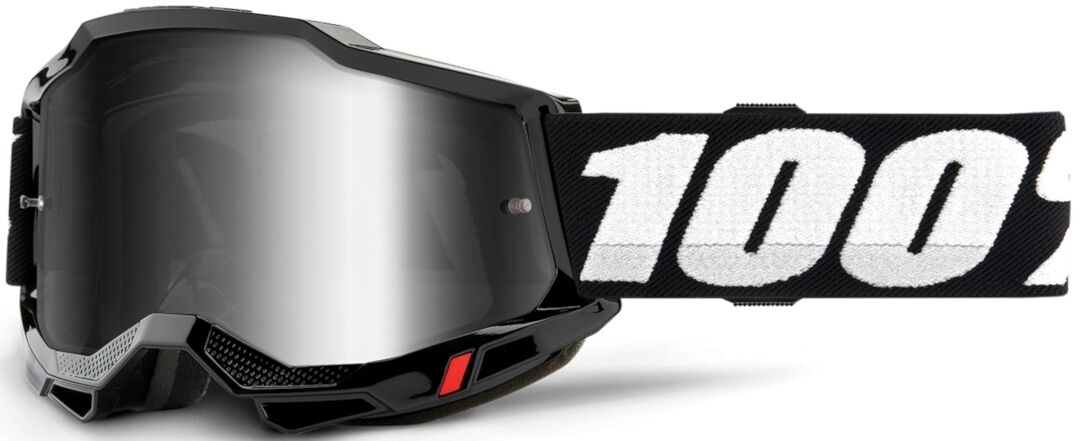 100% Accuri II Extra Motokrosové brýle Jedna velikost Černá Bílá