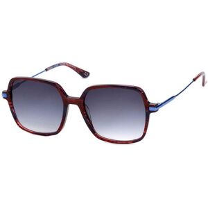 Sonnenbrille GERRY WEBER rot (rot, blau) Damen Brillen Sonnenbrillen Große Damenbrille, quadratische Form, Vollrand