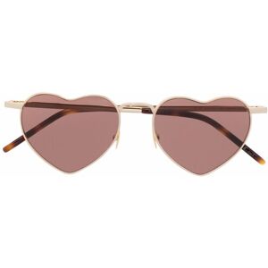 Saint Laurent Eyewear Sonnenbrille mit Herzform - Gold 52 Female