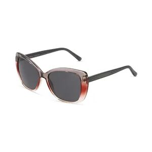 Fielmann OU 026 SUN FA Damen-Sonnenbrille Vollrand Butterfly Acetat-Gestell, Grau