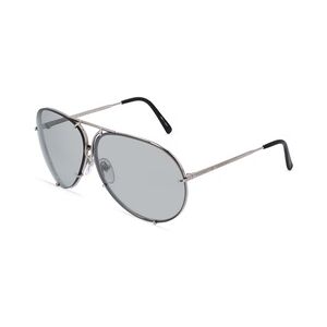 Porsche Design 8478 Herren-Sonnenbrille Vollrand Pilot Metall-Gestell, silber