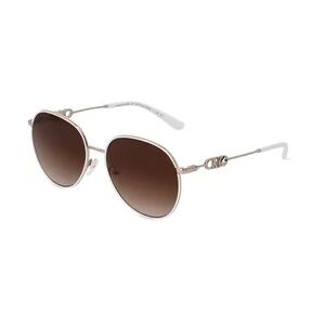 Michael Kors MK1128J Damen-Sonnenbrille Vollrand Pilot Metall-Gestell, weiß