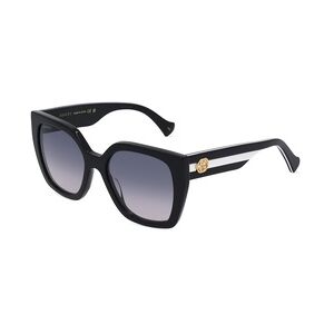 Gucci GG1300S Damen-Sonnenbrille Vollrand Butterfly Kunststoff-Gestell, schwarz